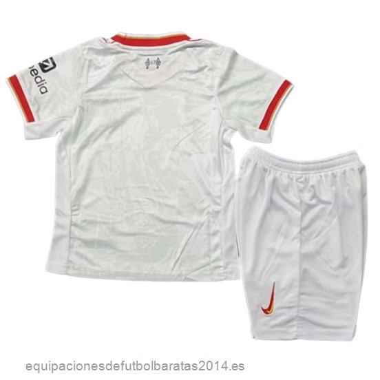 Nuevo 3ª Conjunto De Niños Liverpool 24/25 Blanco Baratas